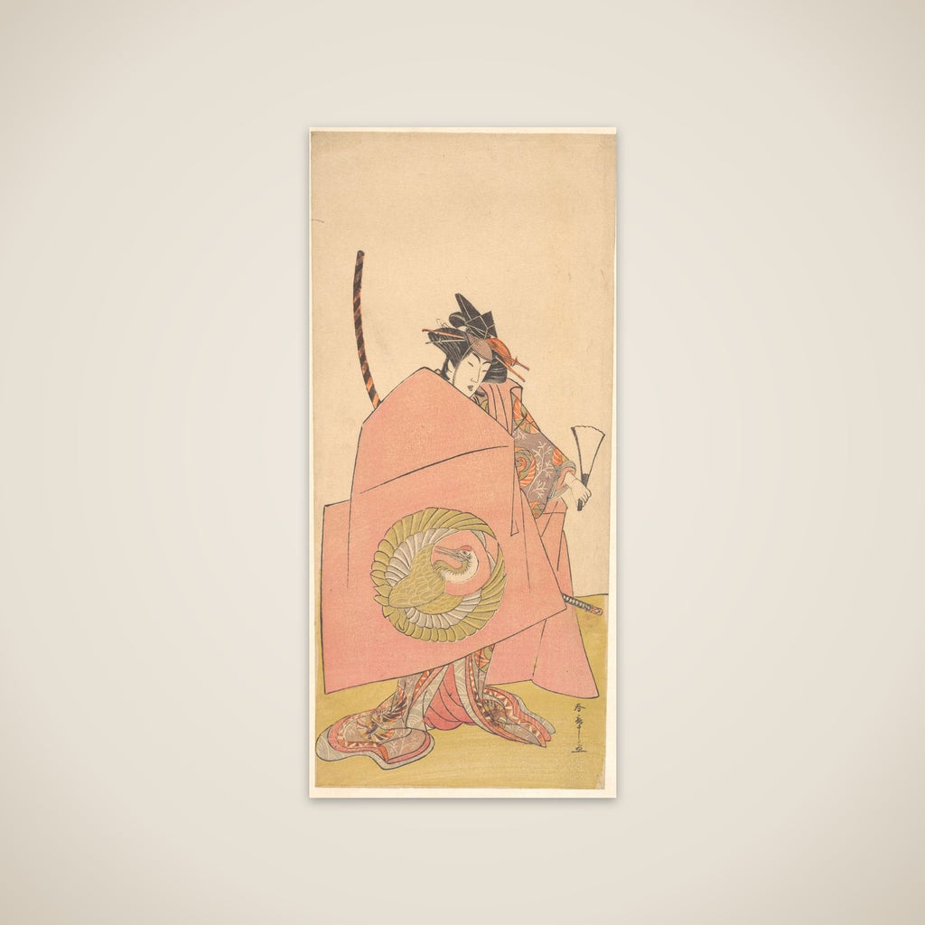 The Actor Segawa Kikunojō III as Wappa no Kikuō in a Woman’s “Asahina Armor Pulling” (Asahina no kusazuri-biki) Scene unframed print