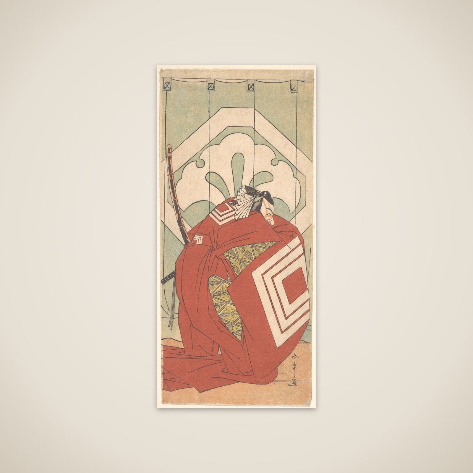 Ichikawa Danjuro V in a Shibaraku Role unframed print
