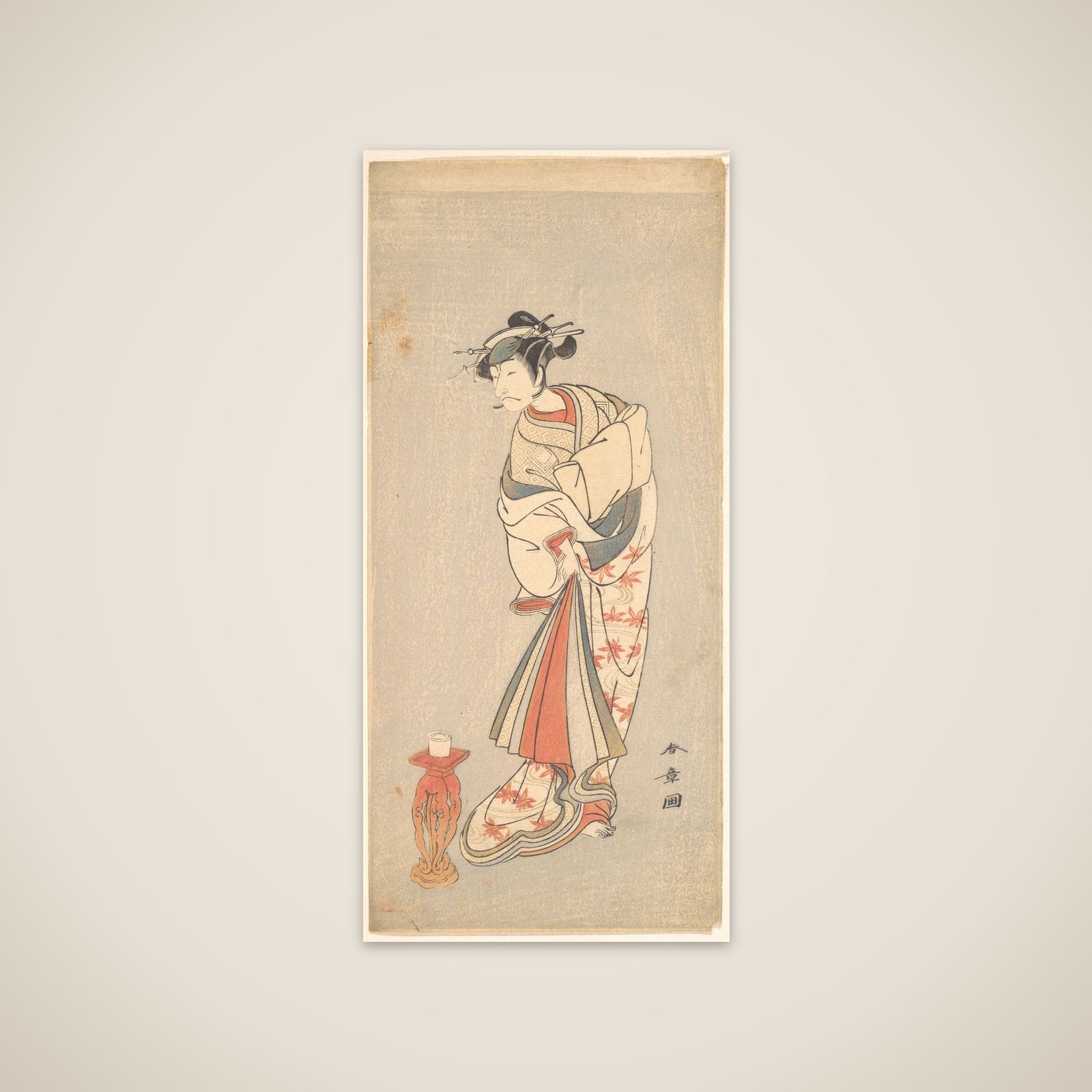 The Actor Ichikawa Danjuro V in the Role of a Woman unframed print
