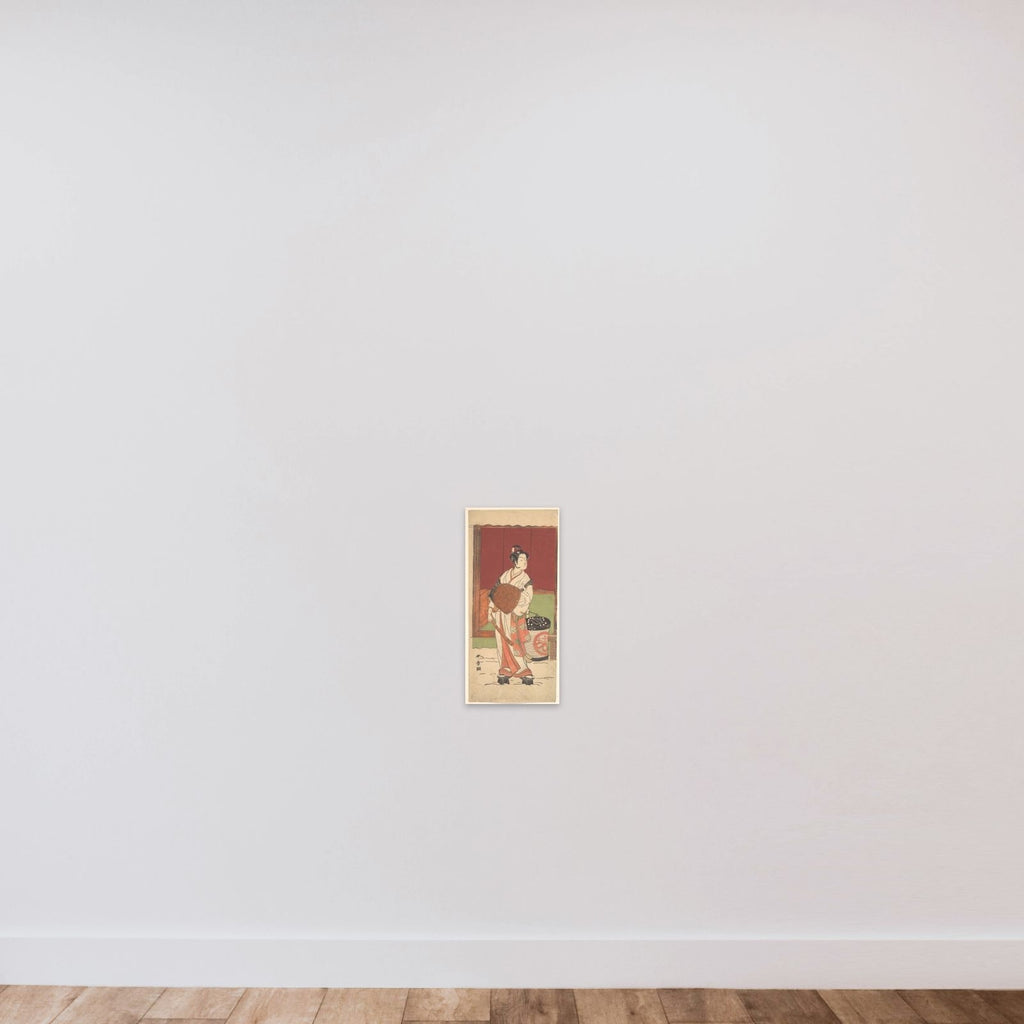 The Actor Ichikawa Monosuke II in the Role of Daito-no-miya Disguised as a Komuso unframed — shown to scale