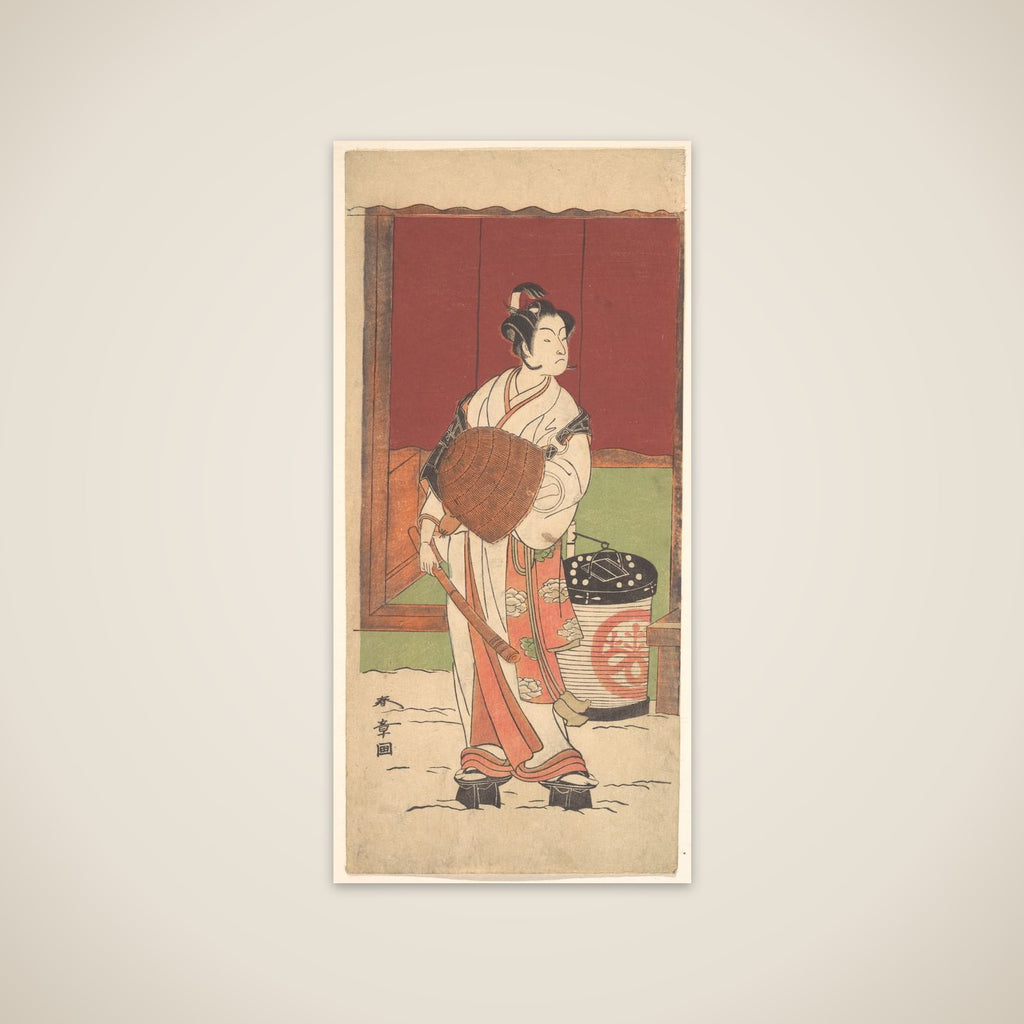 The Actor Ichikawa Monosuke II in the Role of Daito-no-miya Disguised as a Komuso unframed print