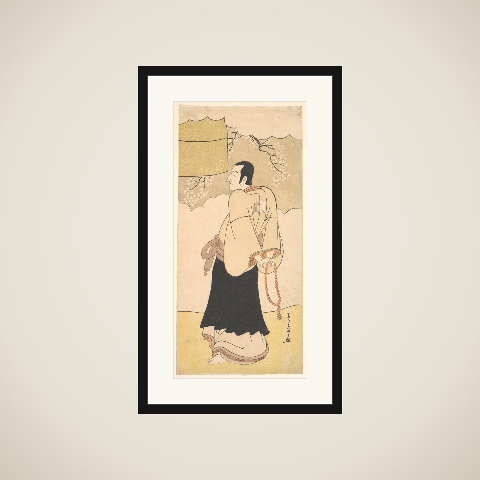 The Actor Ichikawa Danjuro V framed