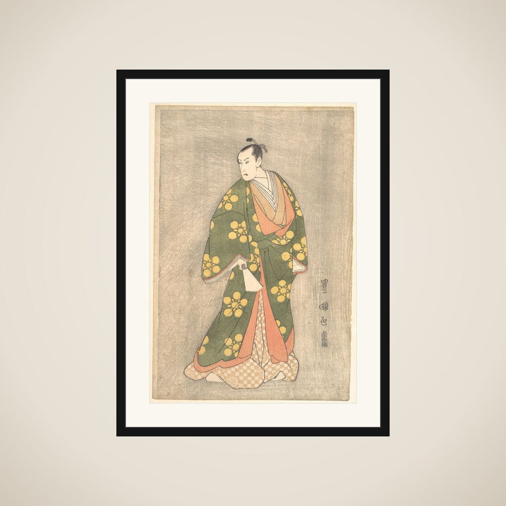 Bandō Hikosaburō III in the Role of Sugawara no Michizane framed