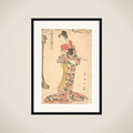 The Actor Onoe Matsusuke in the Role of Lady Iwafuji framed