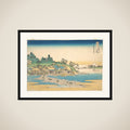 Enoshima in Sagami Province (Sōshū Enoshima), from the series Thirty-six Views of Mount Fuji (Fugaku sanjūrokkei) framed