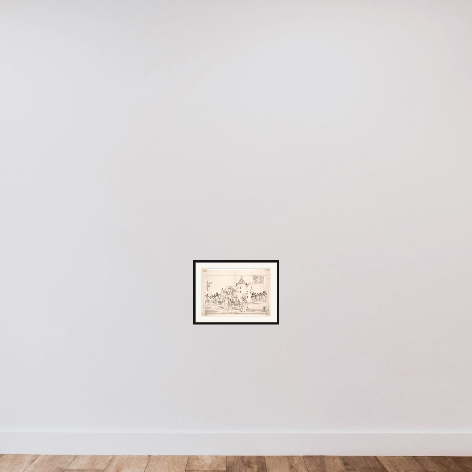 Zhu Shouchang framed — shown to scale