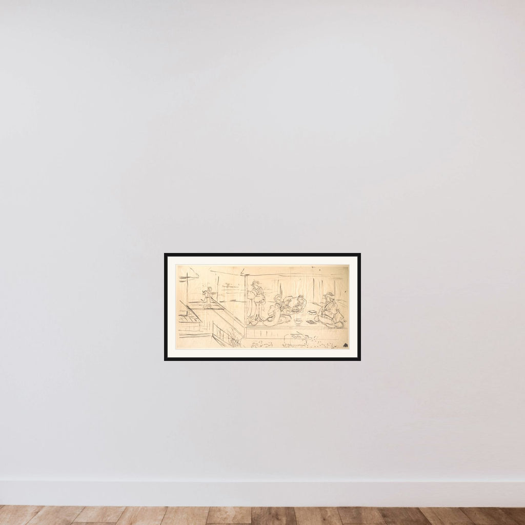 Print framed — shown to scale