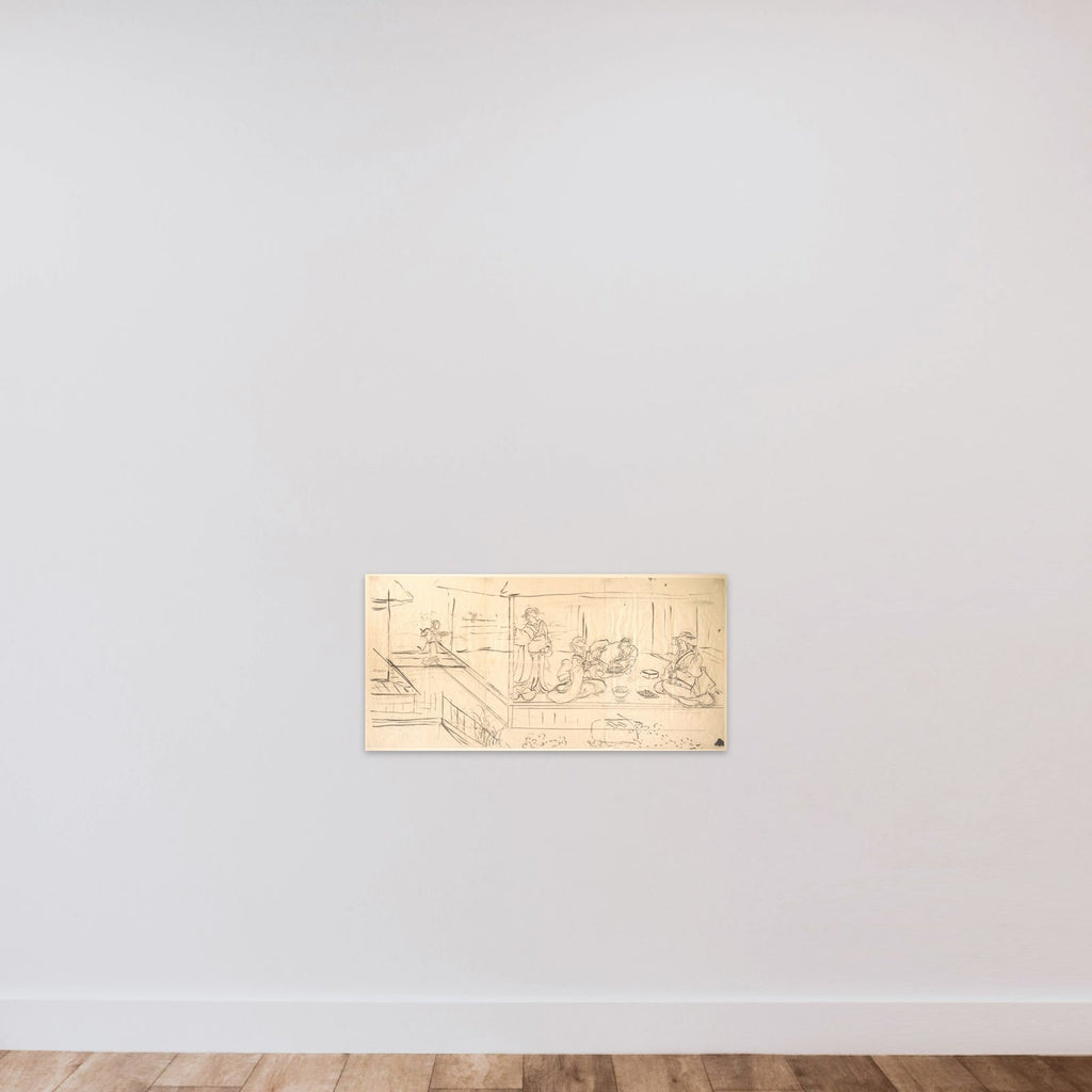 Print unframed — shown to scale