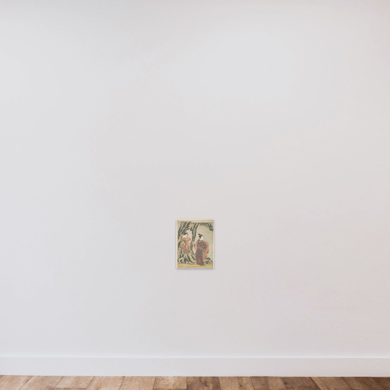 Two Young People unframed — shown to scale