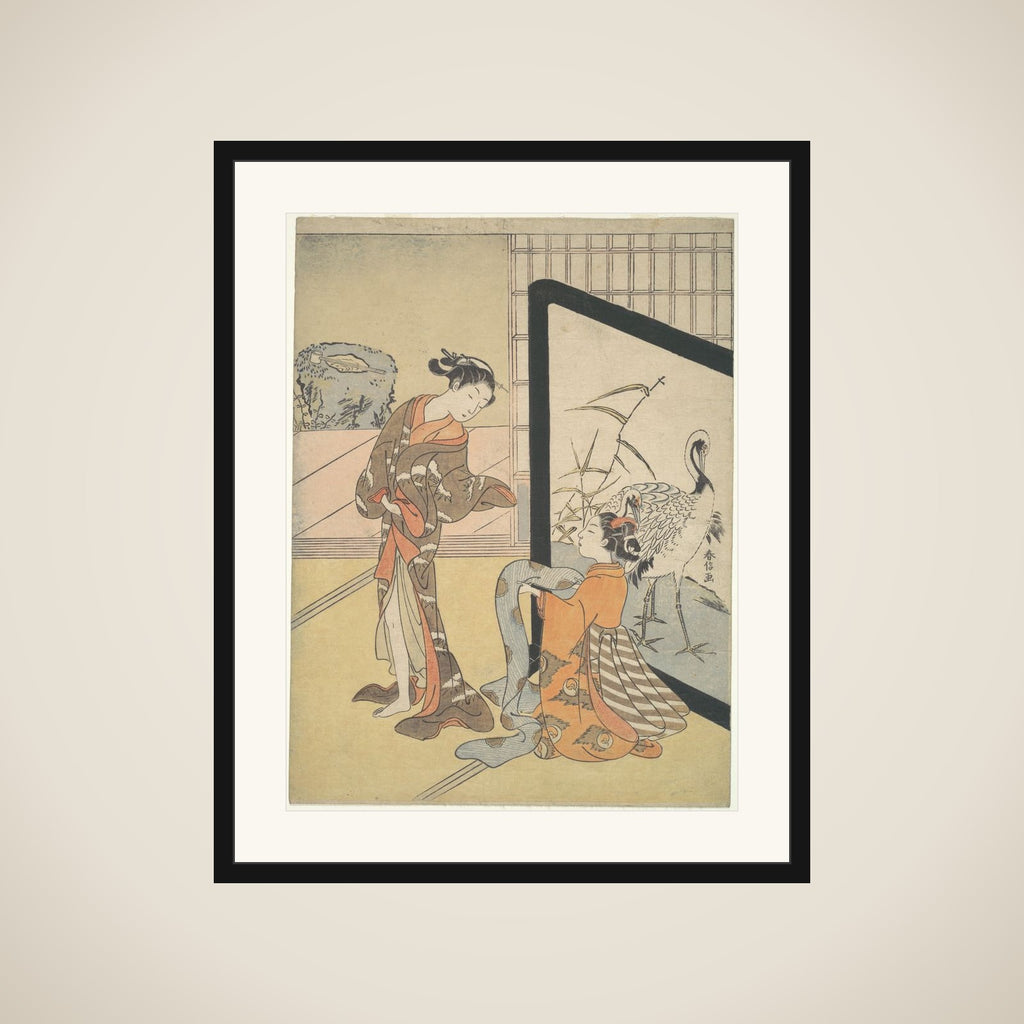 Courtesan and Shinzō framed