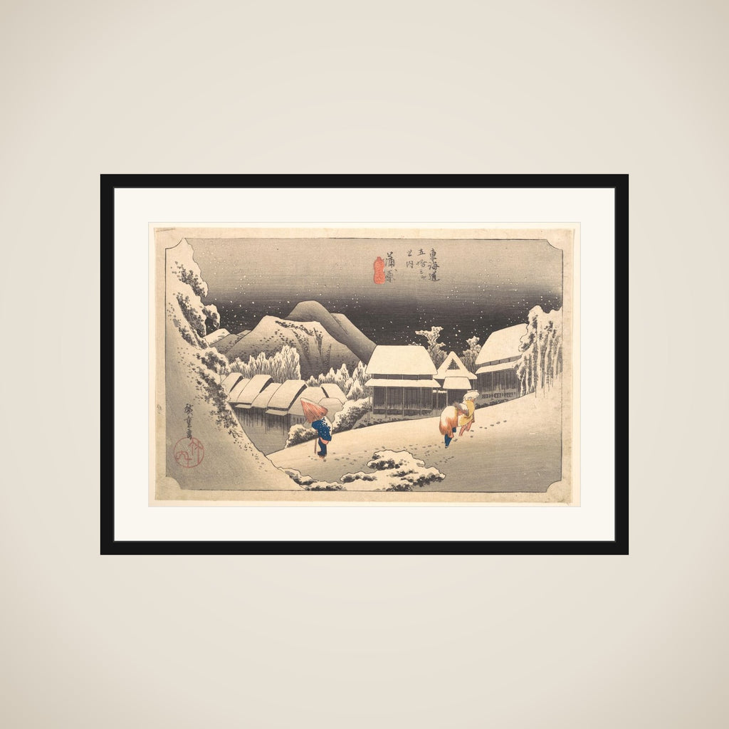 Evening Snow framed