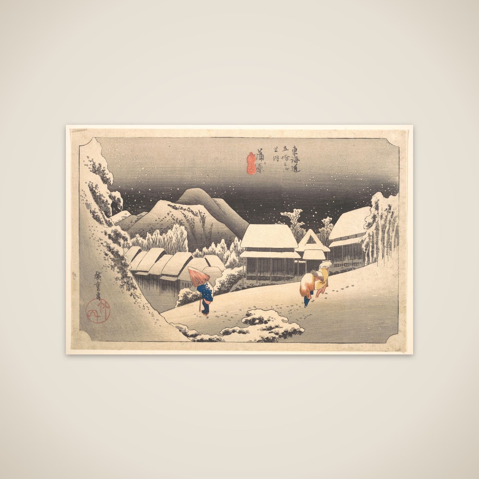 Evening Snow unframed print