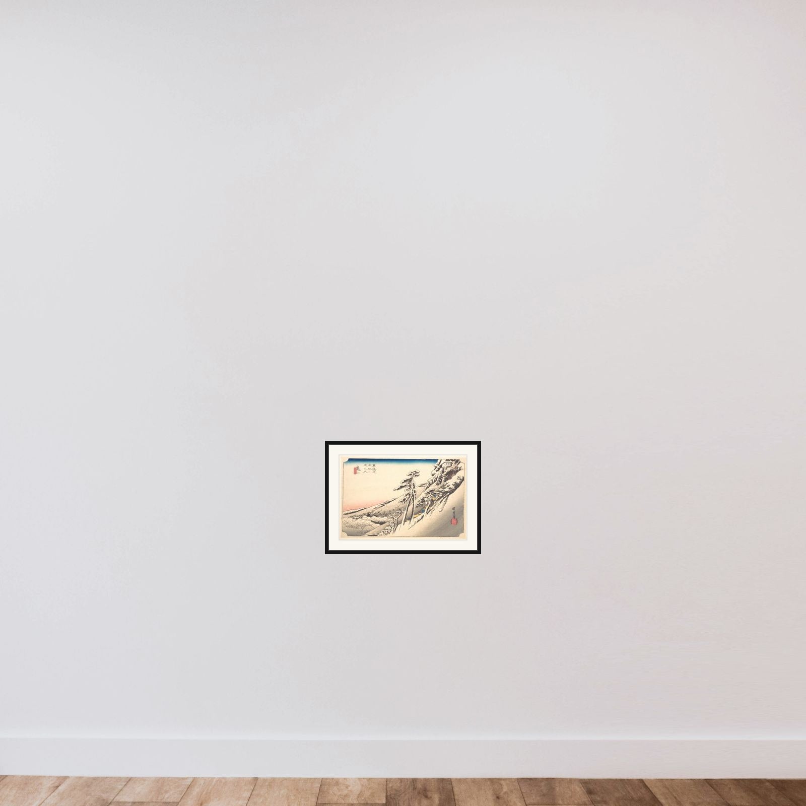 Clear Weather after Snow framed — shown to scale