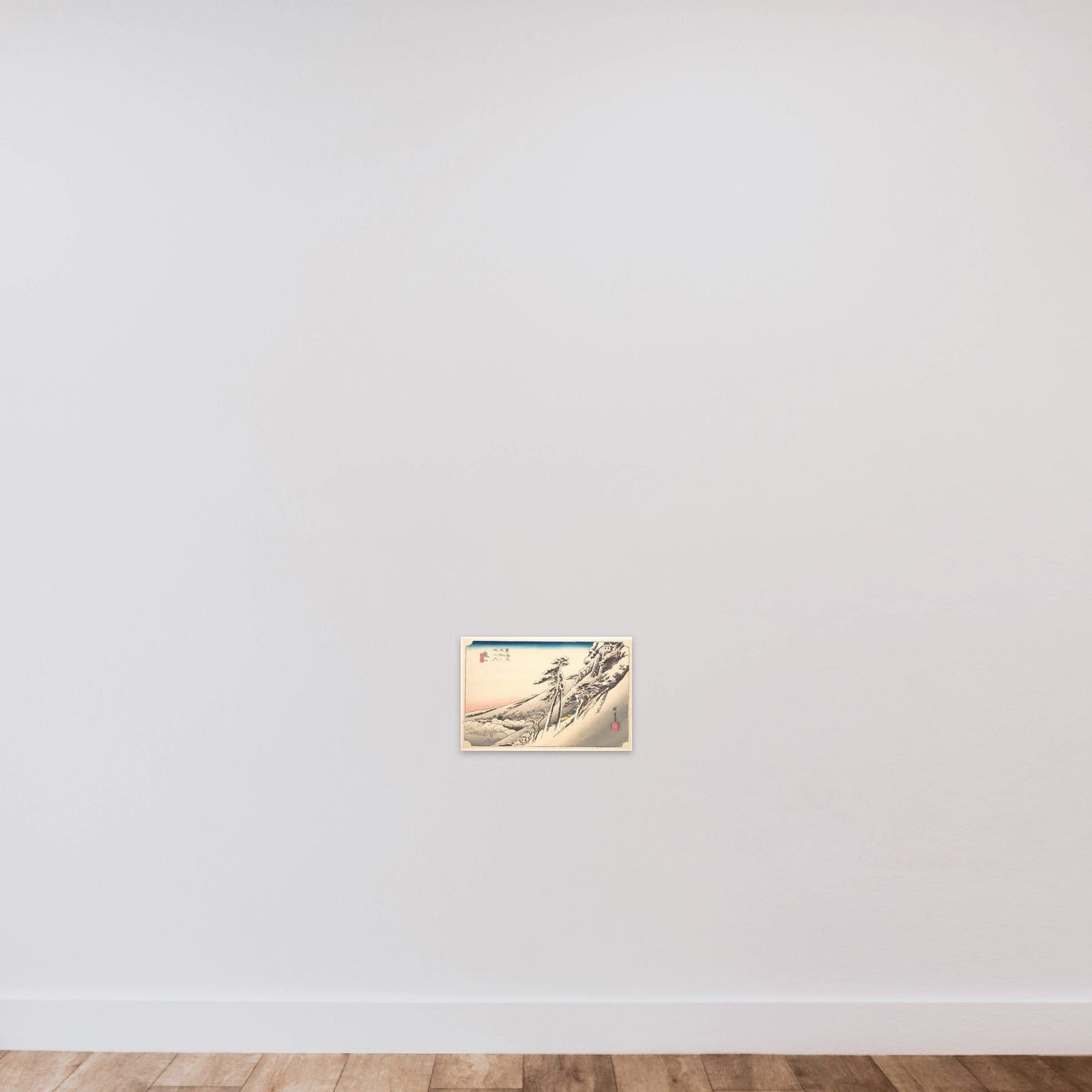 Clear Weather after Snow unframed — shown to scale