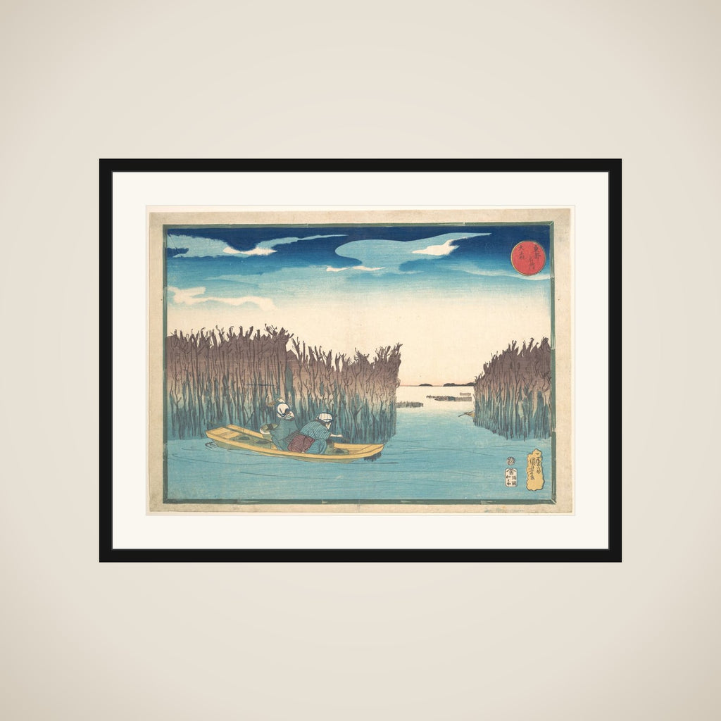 Seaweed Gatherers at Omori framed