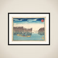 Seaweed Gatherers at Omori framed