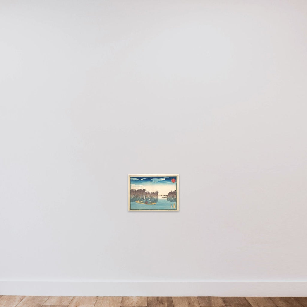 Seaweed Gatherers at Omori unframed — shown to scale