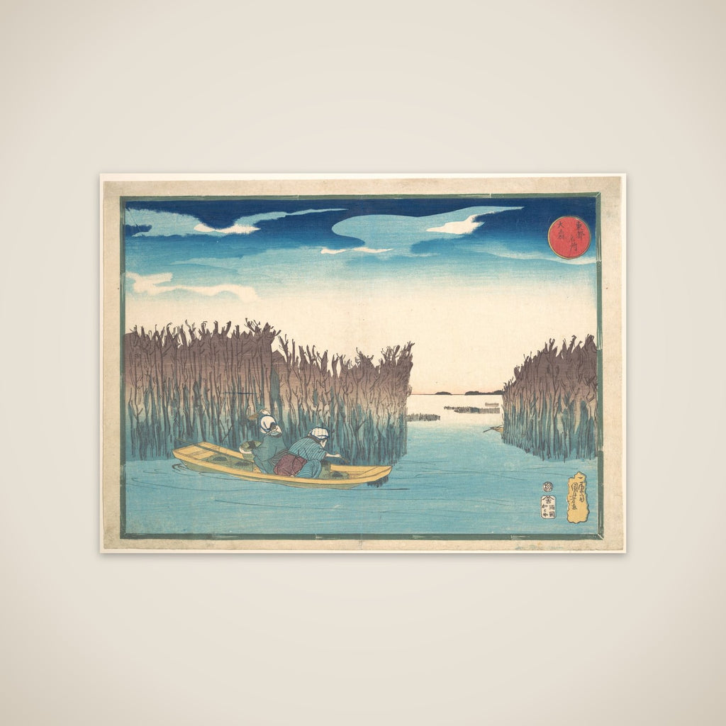 Seaweed Gatherers at Omori unframed print