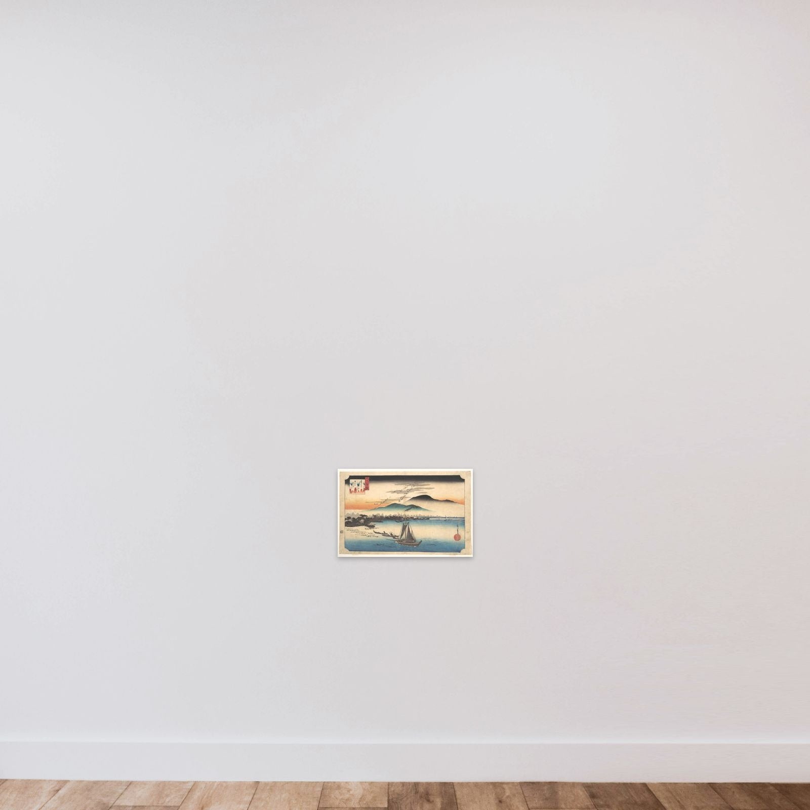 Returning Geese at Katada unframed — shown to scale