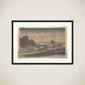 Evening Rain in Azuma Wood framed