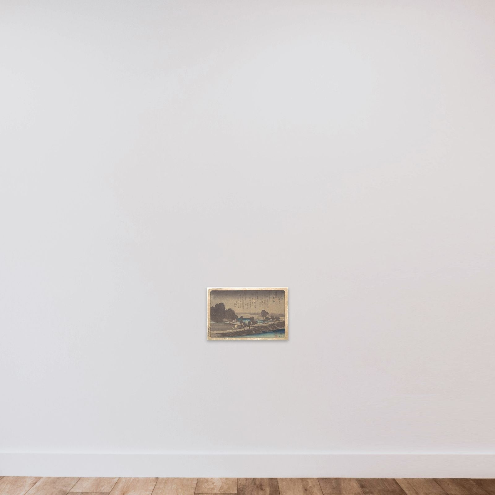 Evening Rain in Azuma Wood unframed — shown to scale