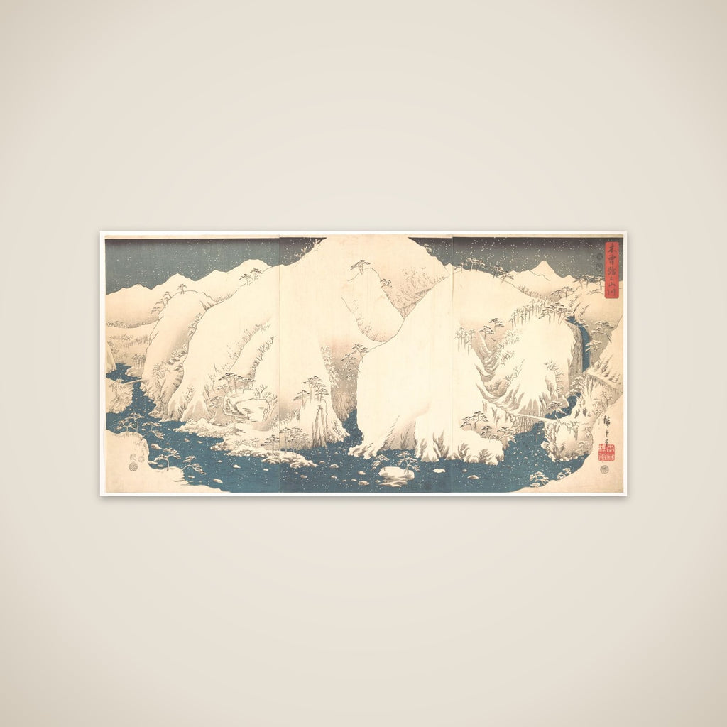 Kisō Mountains in Snow unframed print