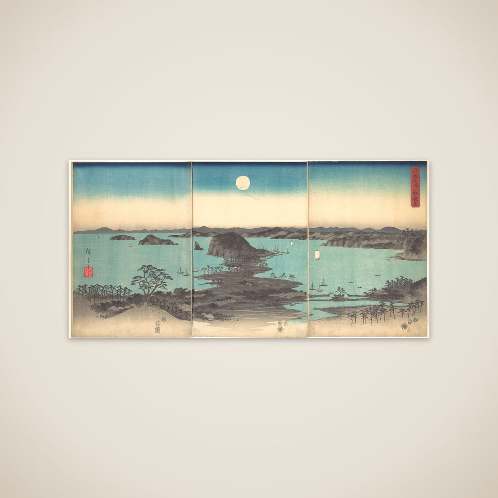 Full Moon at Kanazawa, Province of Musashi unframed print