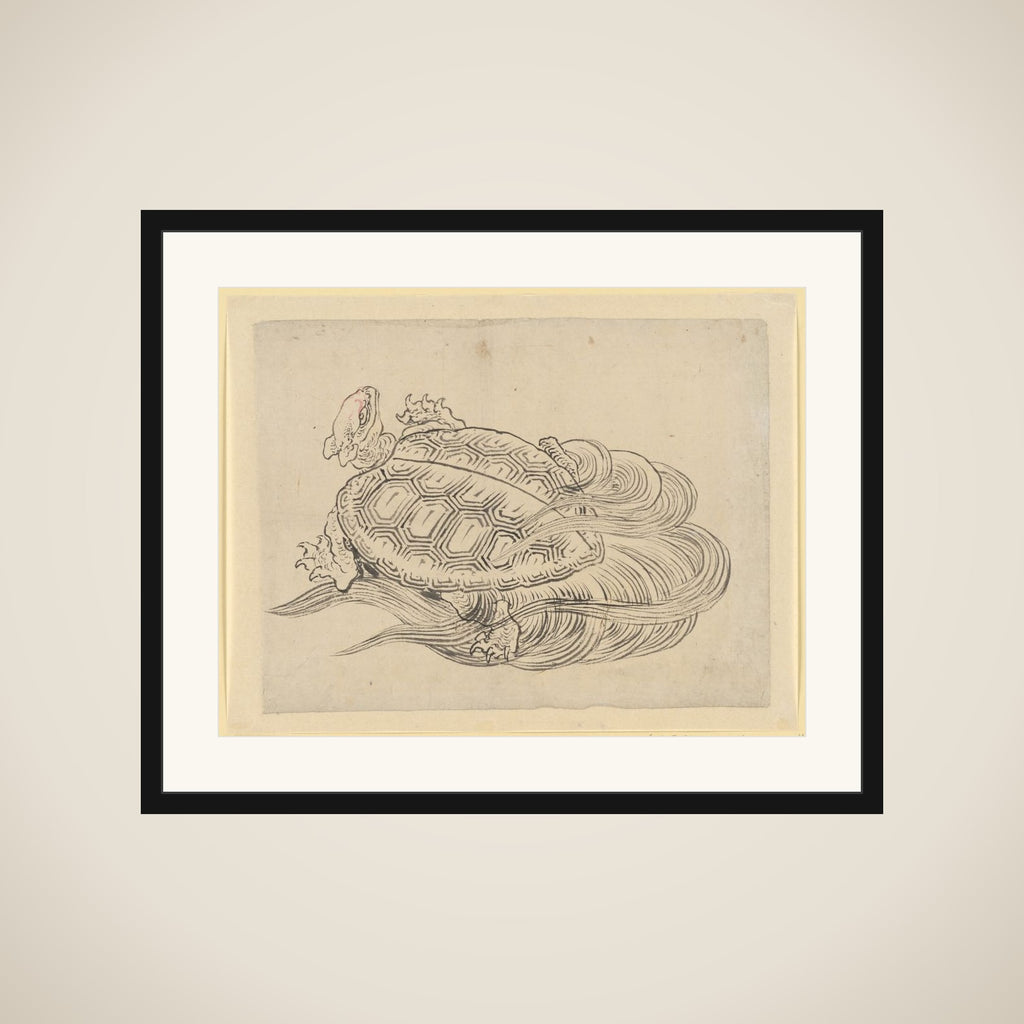 Sea Turtle (Emblem of Longevity) framed