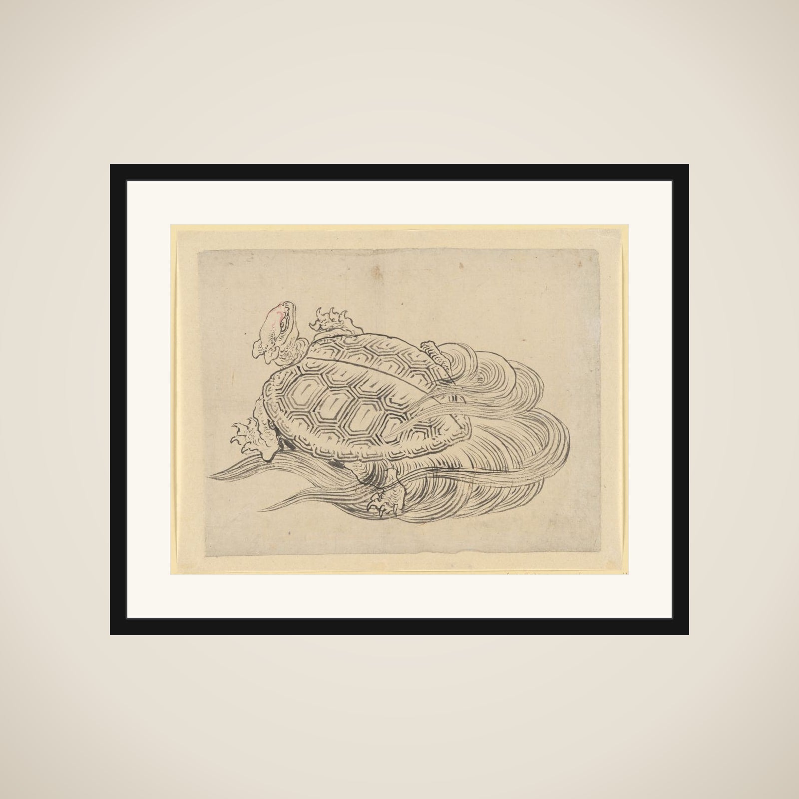 Sea Turtle (Emblem of Longevity) framed