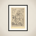 Guan Yu Seated (Chinese God of War) framed