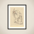 Hermit with a Staff framed
