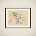 Daikoku (God of Luck) with Radish framed