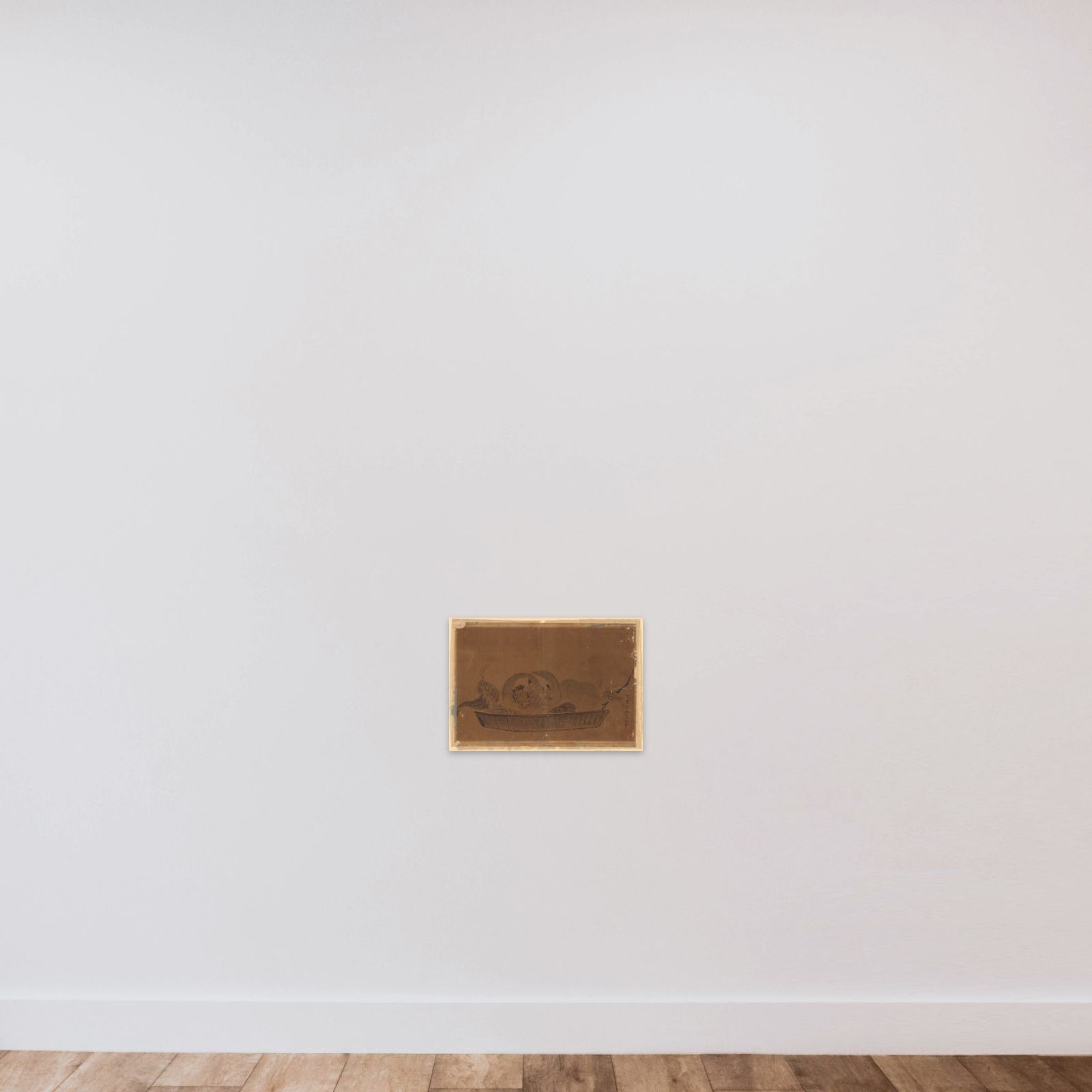 Daikoku, Juro, and Ebisu (Gods of Luck) unframed — shown to scale