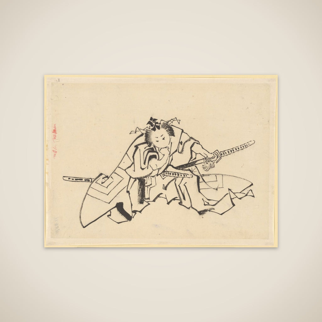 The Actor Danjuro as Shibaraku unframed print