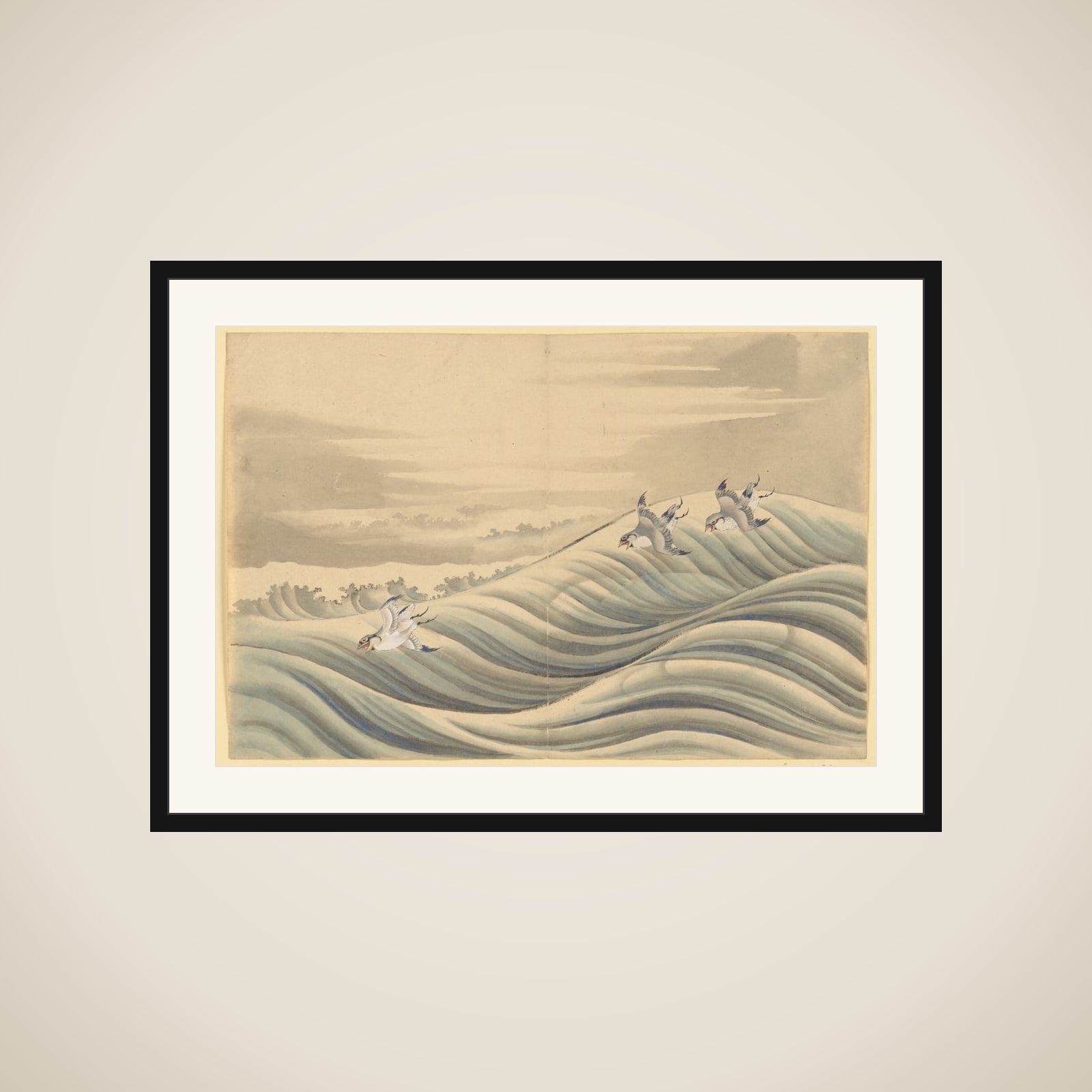 Chidori Birds framed