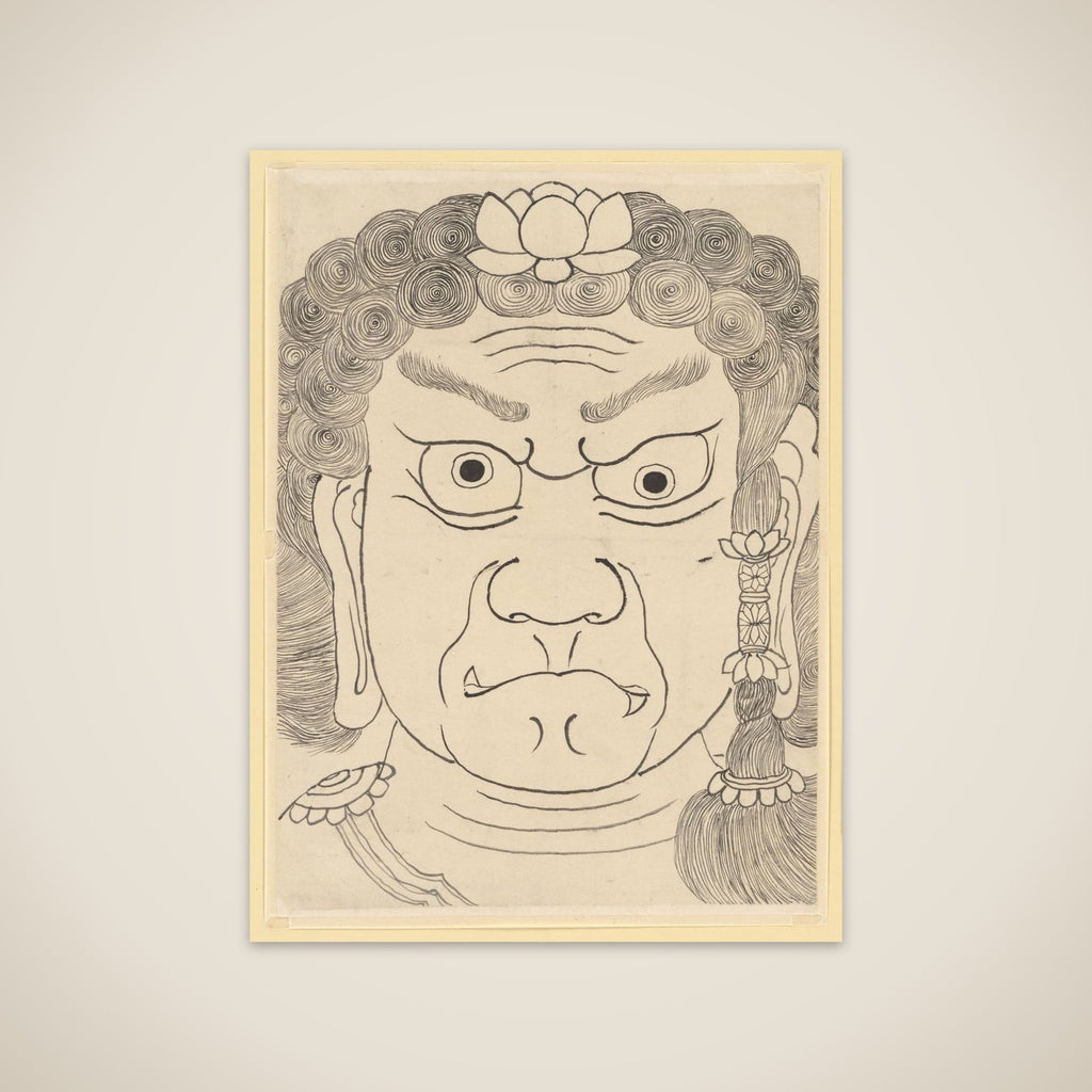 Mask of Fudō Myōō unframed print