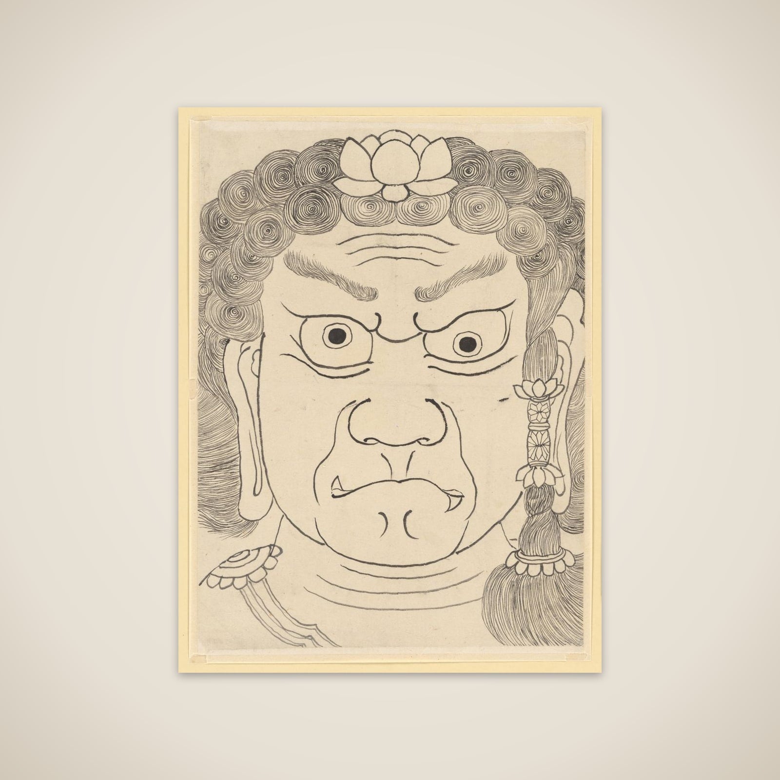 Mask of Fudō Myōō unframed print
