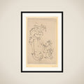 Mother and Children in Summer Night framed