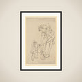 Mother and Children in Summer Night framed