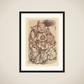 Ebisu (God of Luck, Protector of Merchants) framed