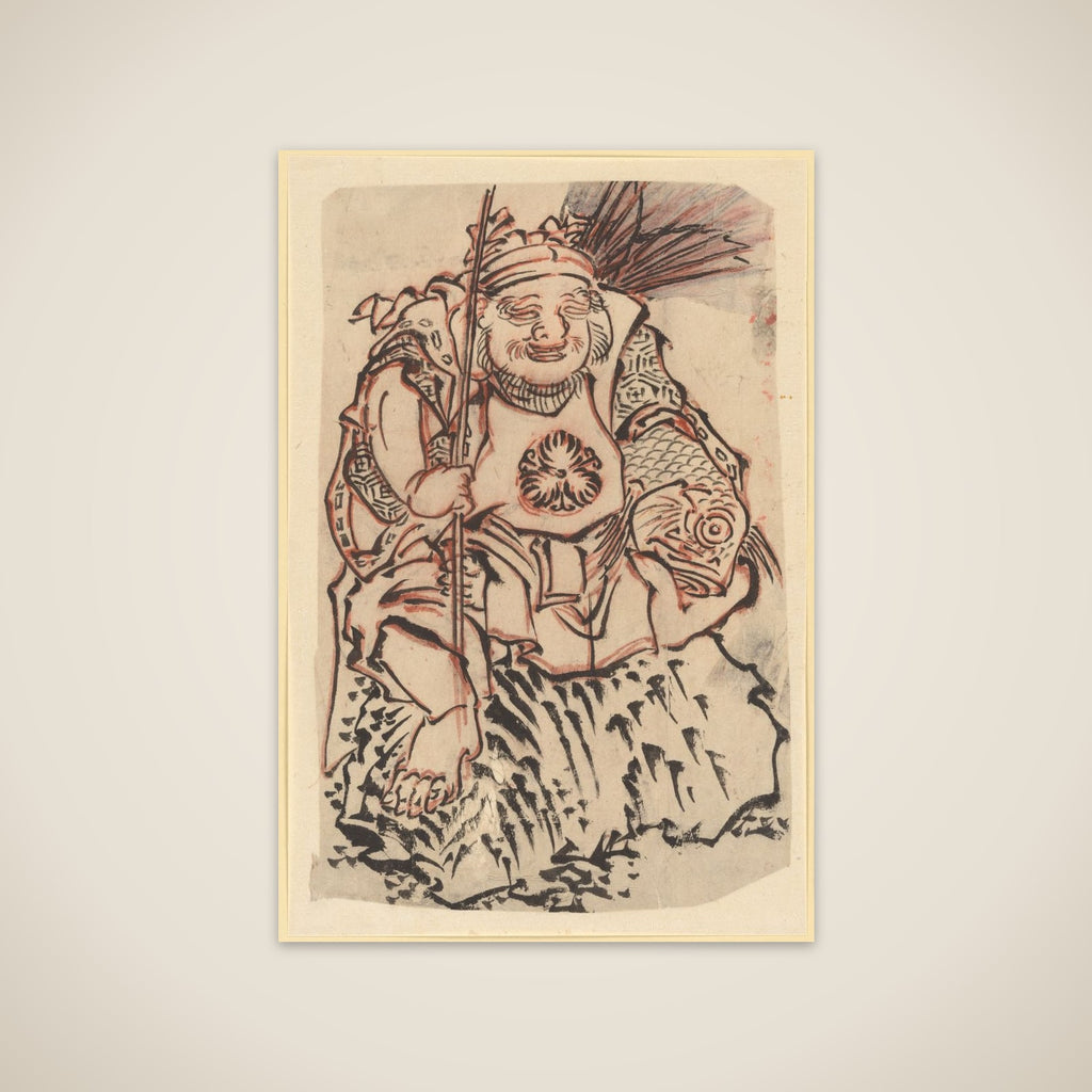 Ebisu (God of Luck, Protector of Merchants) unframed print
