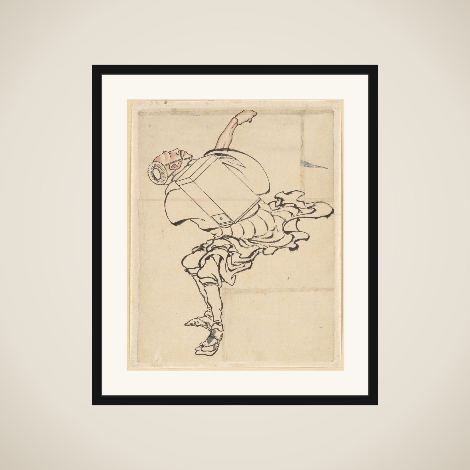 Fan Peddler framed