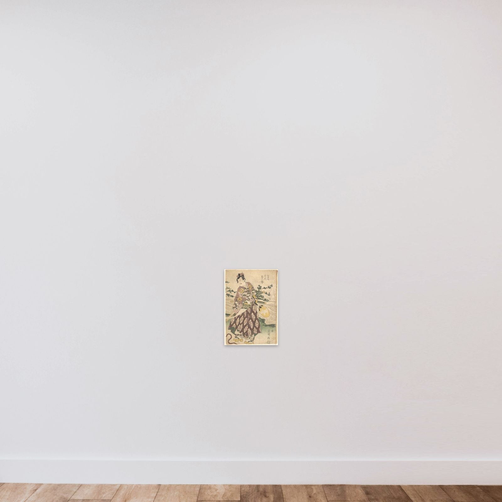 Print unframed — shown to scale