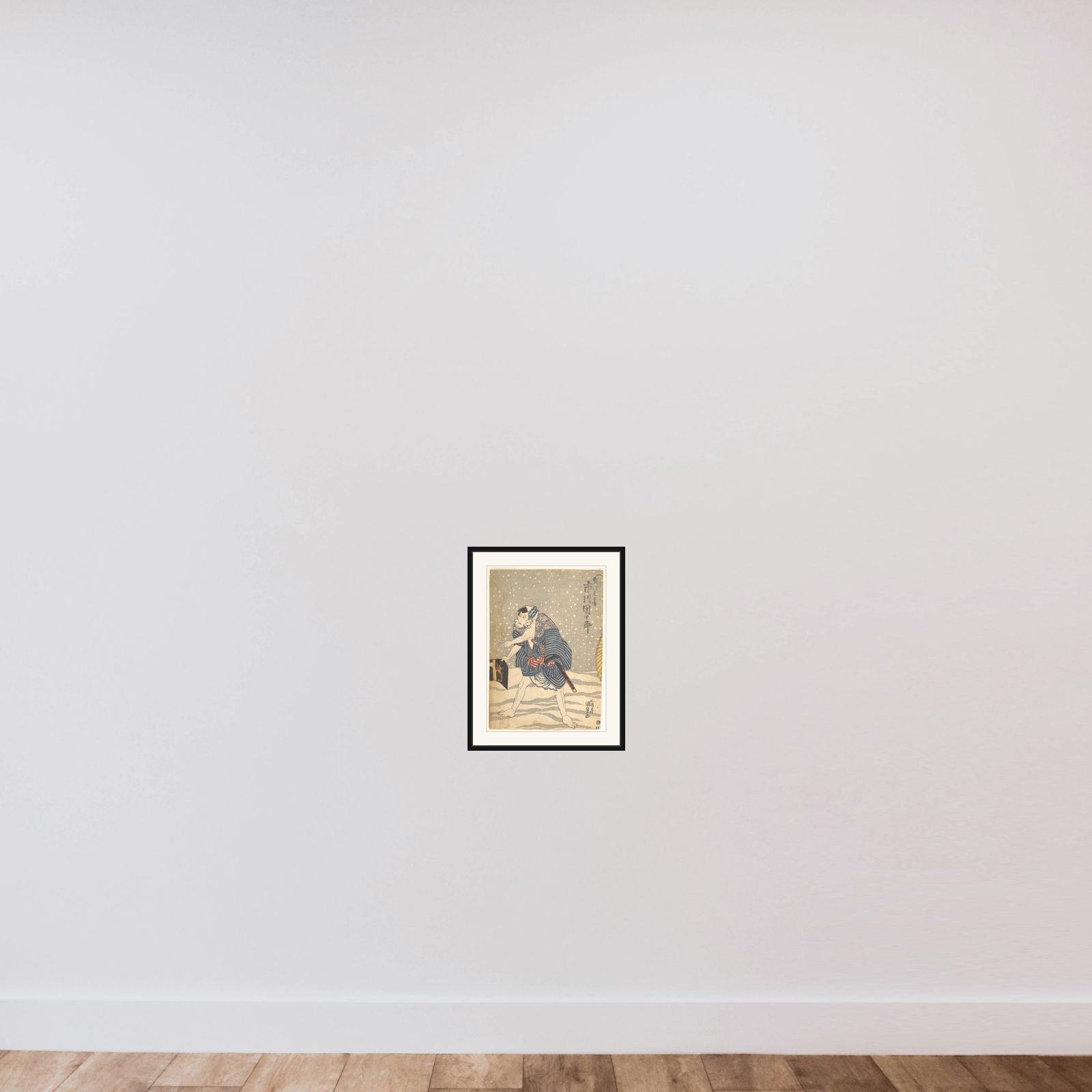 Print framed — shown to scale