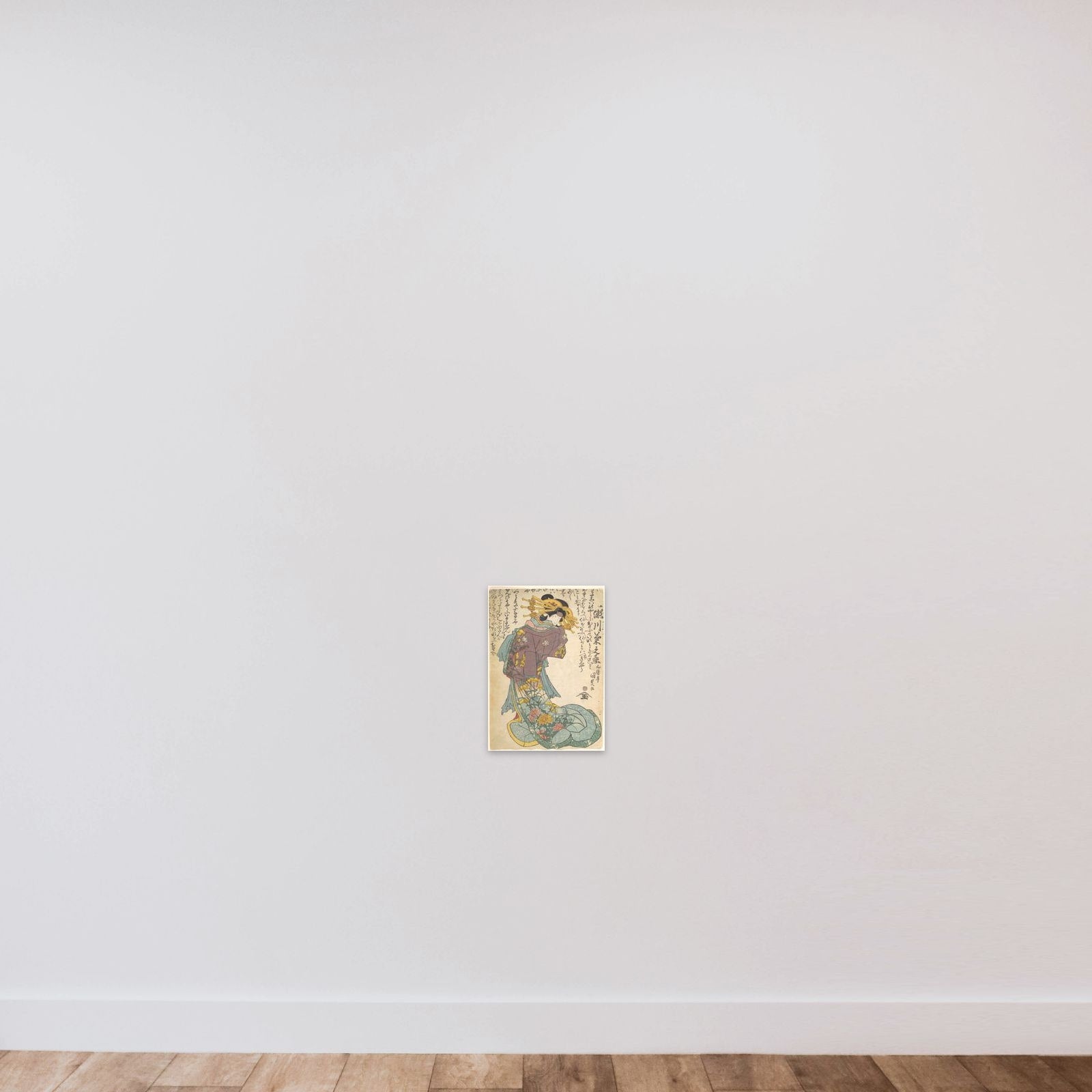 Print unframed — shown to scale