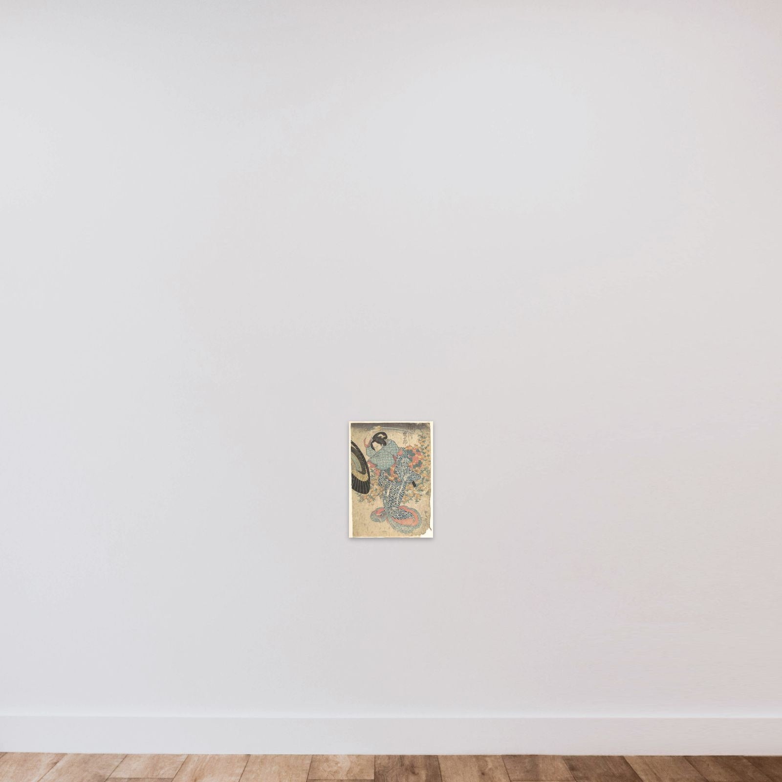 Print unframed — shown to scale