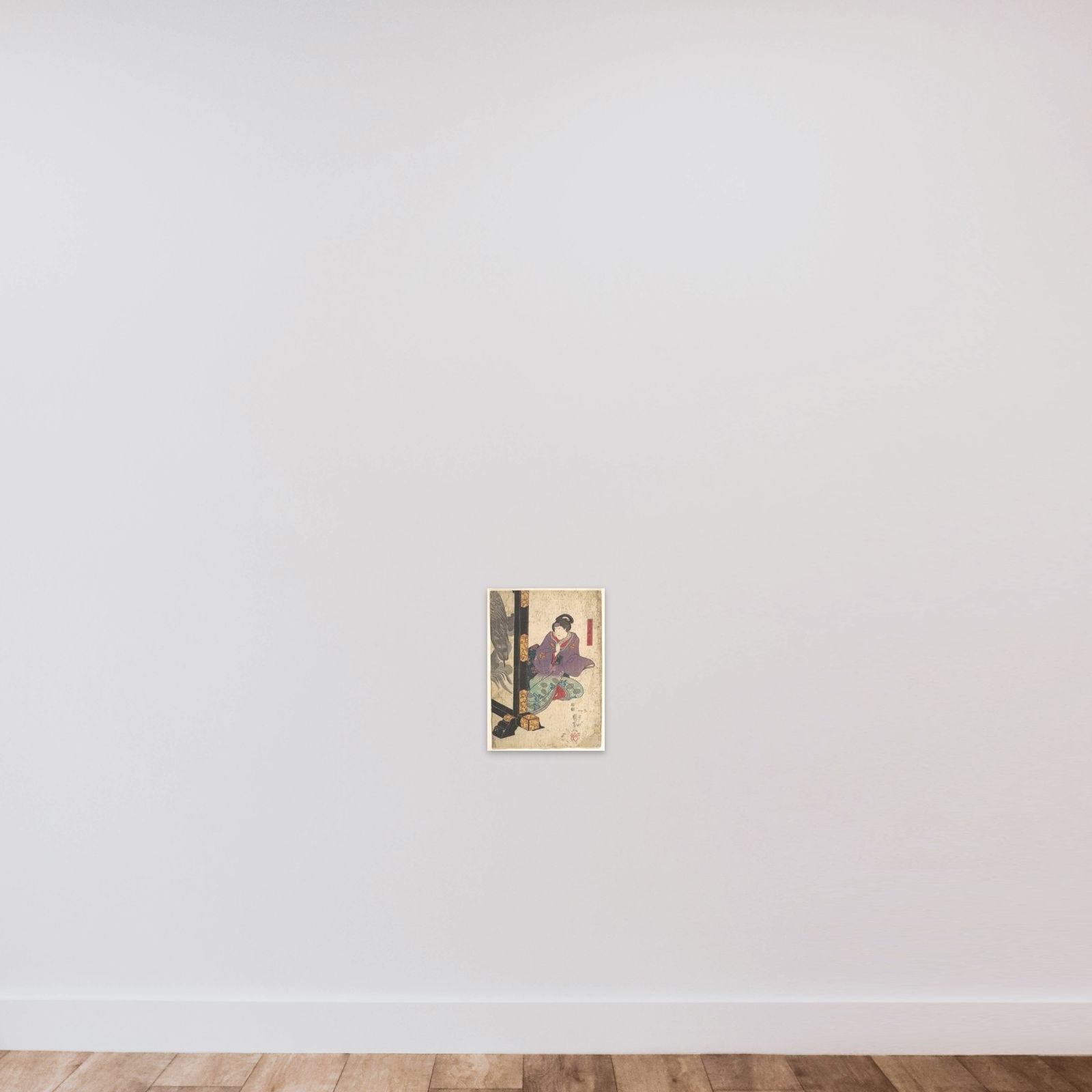 Print unframed — shown to scale