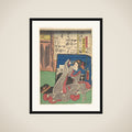 Iwai Shijaku II as Okame, the Daughter of a Furniture Store framed