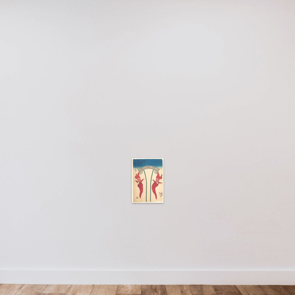 Print unframed — shown to scale