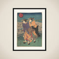 Annual event - the third month (Ukiyo nenjū gyōji: Yayoi) framed